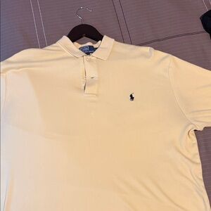 Polo by Ralph Lauren Men's Light Yellow Polo Shirt